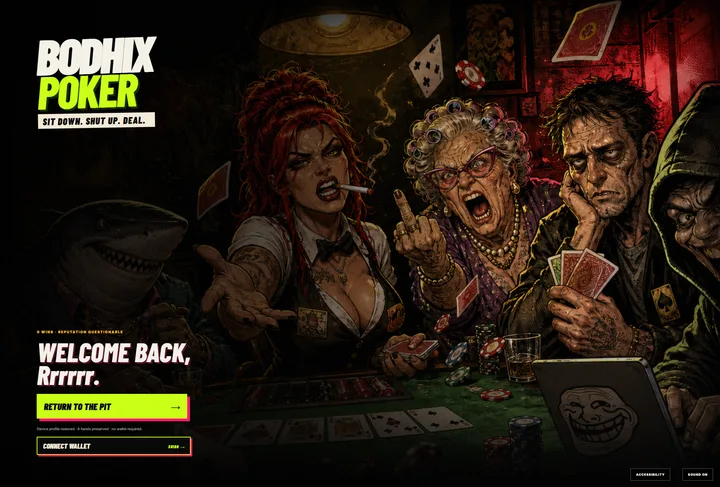 The BodhiX Poker table